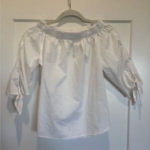 H&M Label of Graded Goods White Smock Dress Top Size (2)